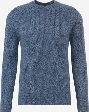 BURTON MENSWEAR LONDON Regular fit Sweater ''FISHERMAN' in Blue: front