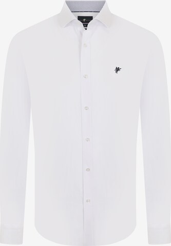 DENIM CULTURE Рубашка 'Bennie' в Белый: спереди