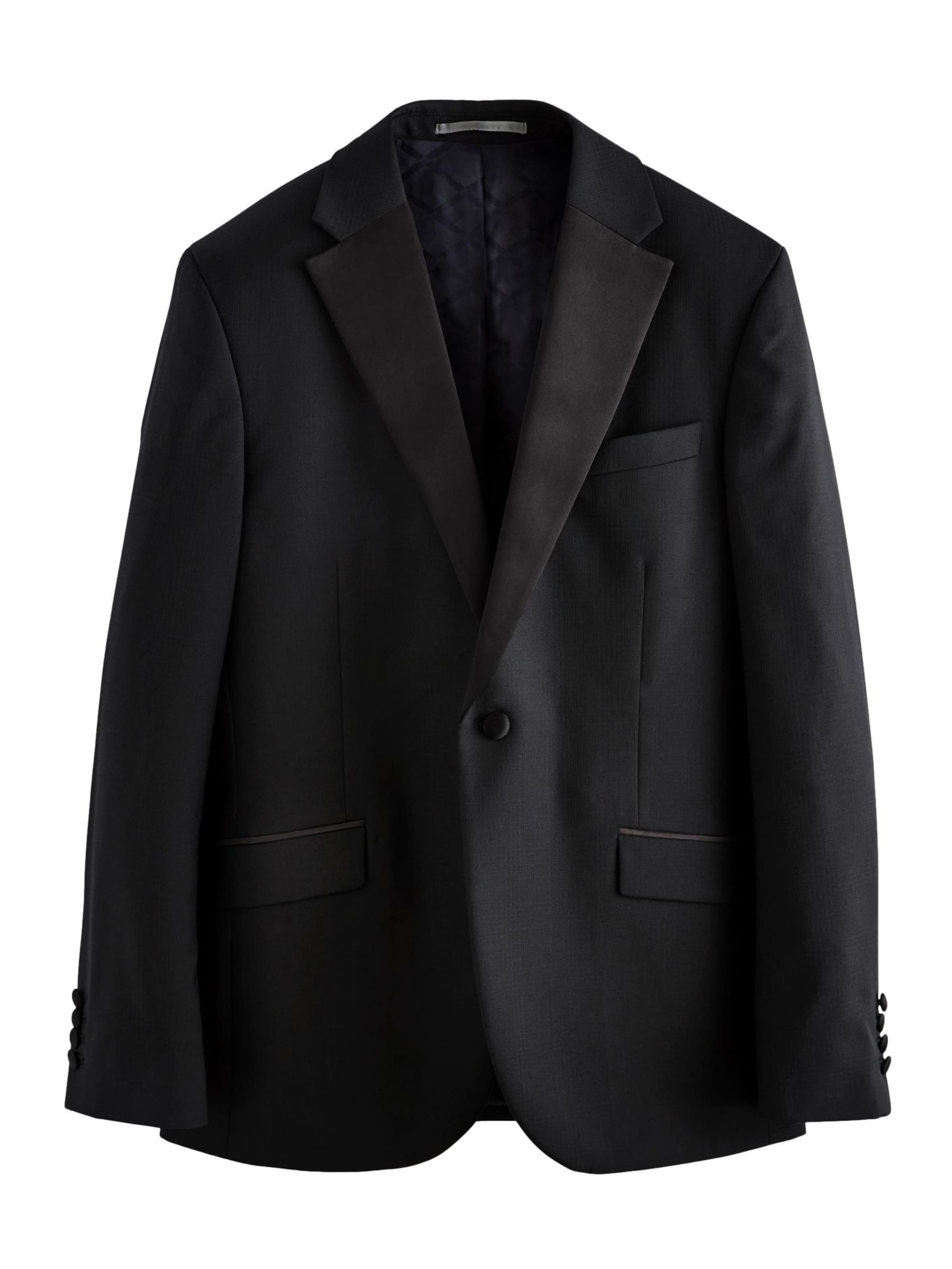 Next Slim Fit Sakko in Schwarz: Vorderseite