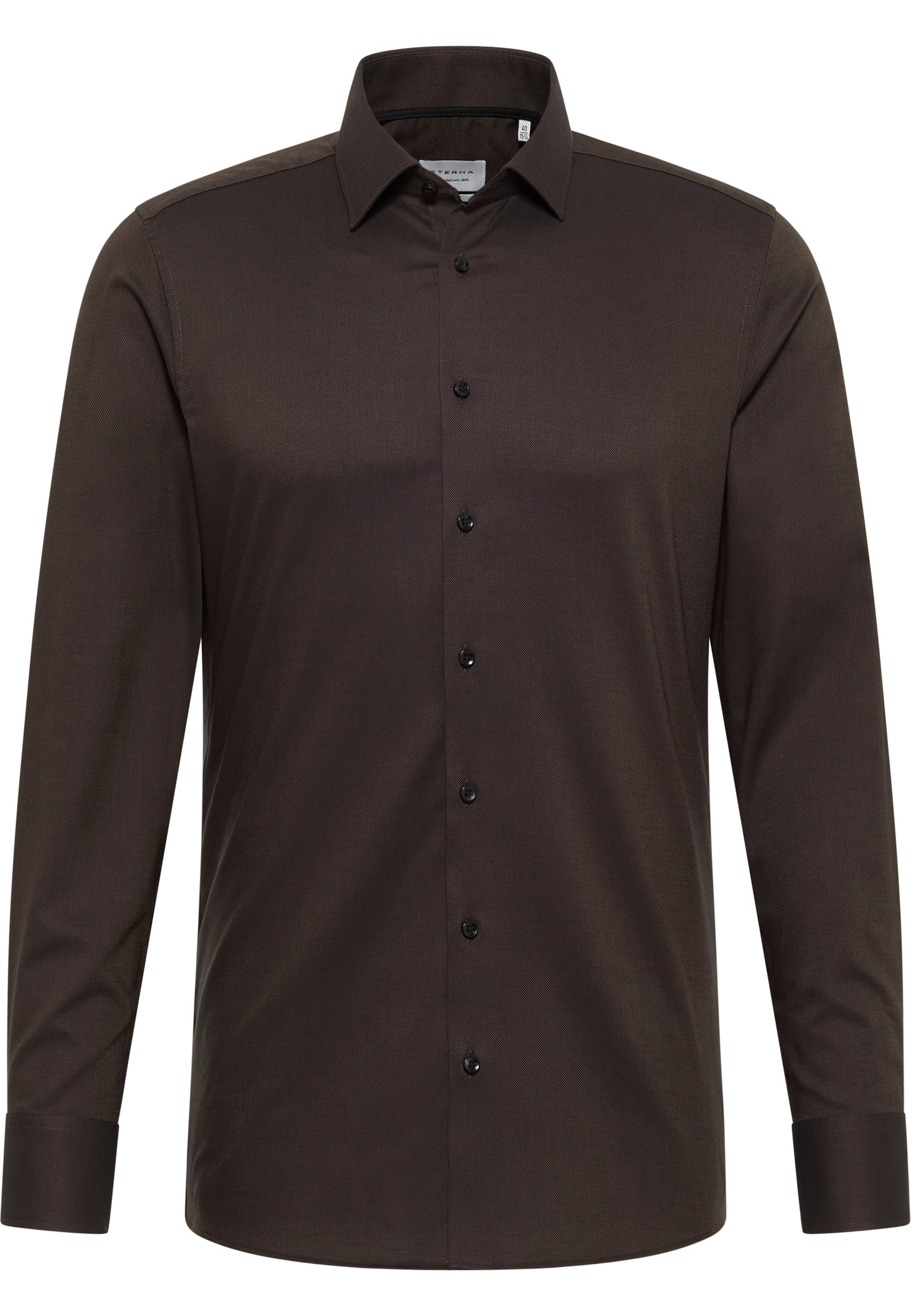 ETERNA Businesshemd in Braun: Vorderseite