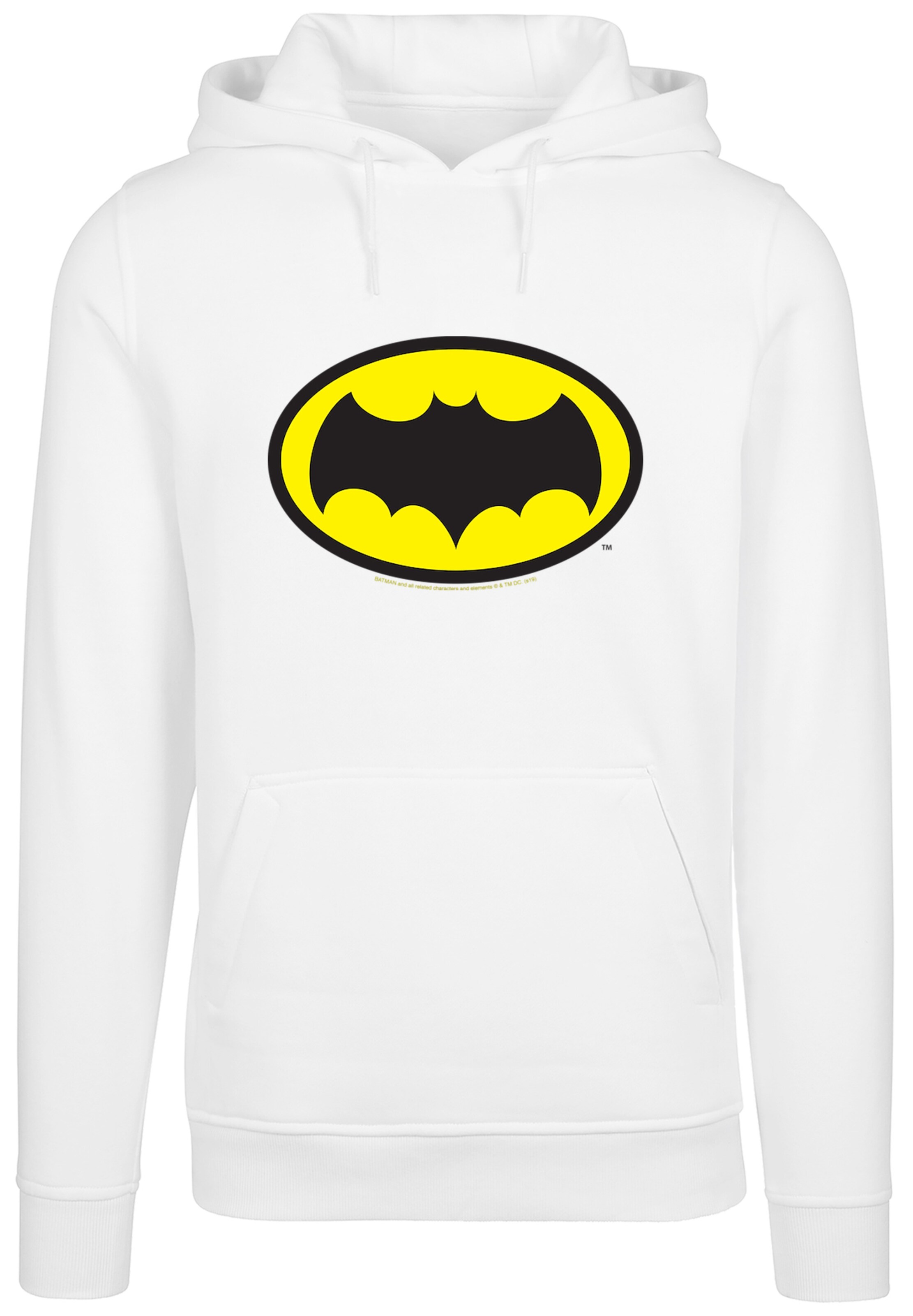 Felpa 'Batman TV Series Logo' di F4NT4STIC in bianco: frontale