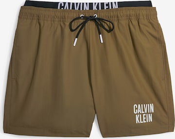 Calvin Klein Swimwear - Bermudas en verde: frente