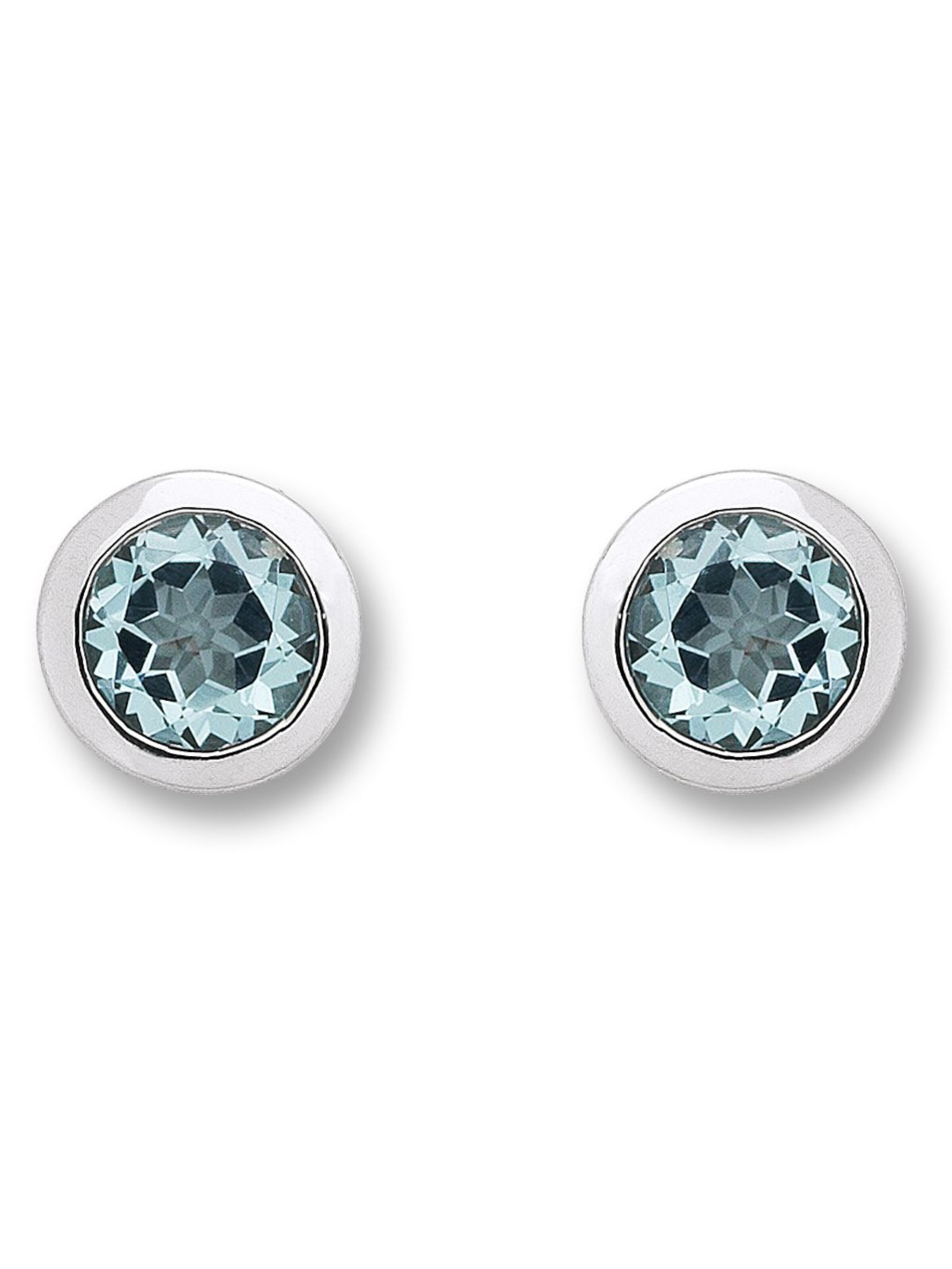 ONE ELEMENT Ohrstecker 'Zarge' in Silber: Vorderseite