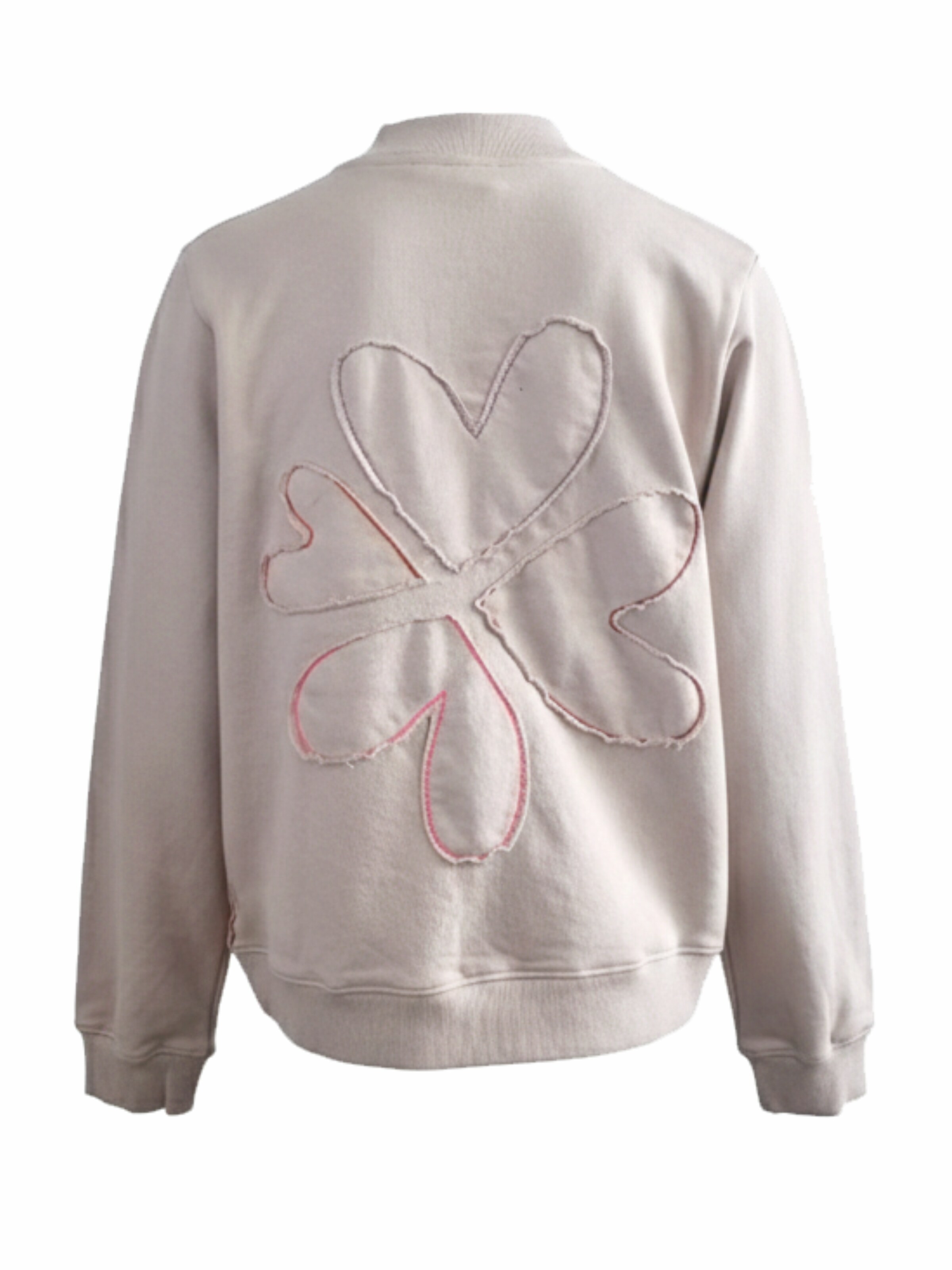 LIKS. Munich Sweatjacke 'Patch Herzblume'‌‌‌‌‌‌‌‌‌ in Beige