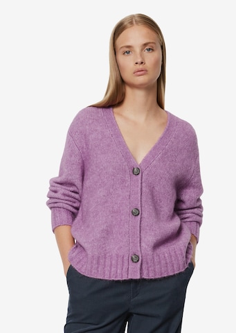 Marc O'Polo DENIM Knit Cardigan in Purple: front