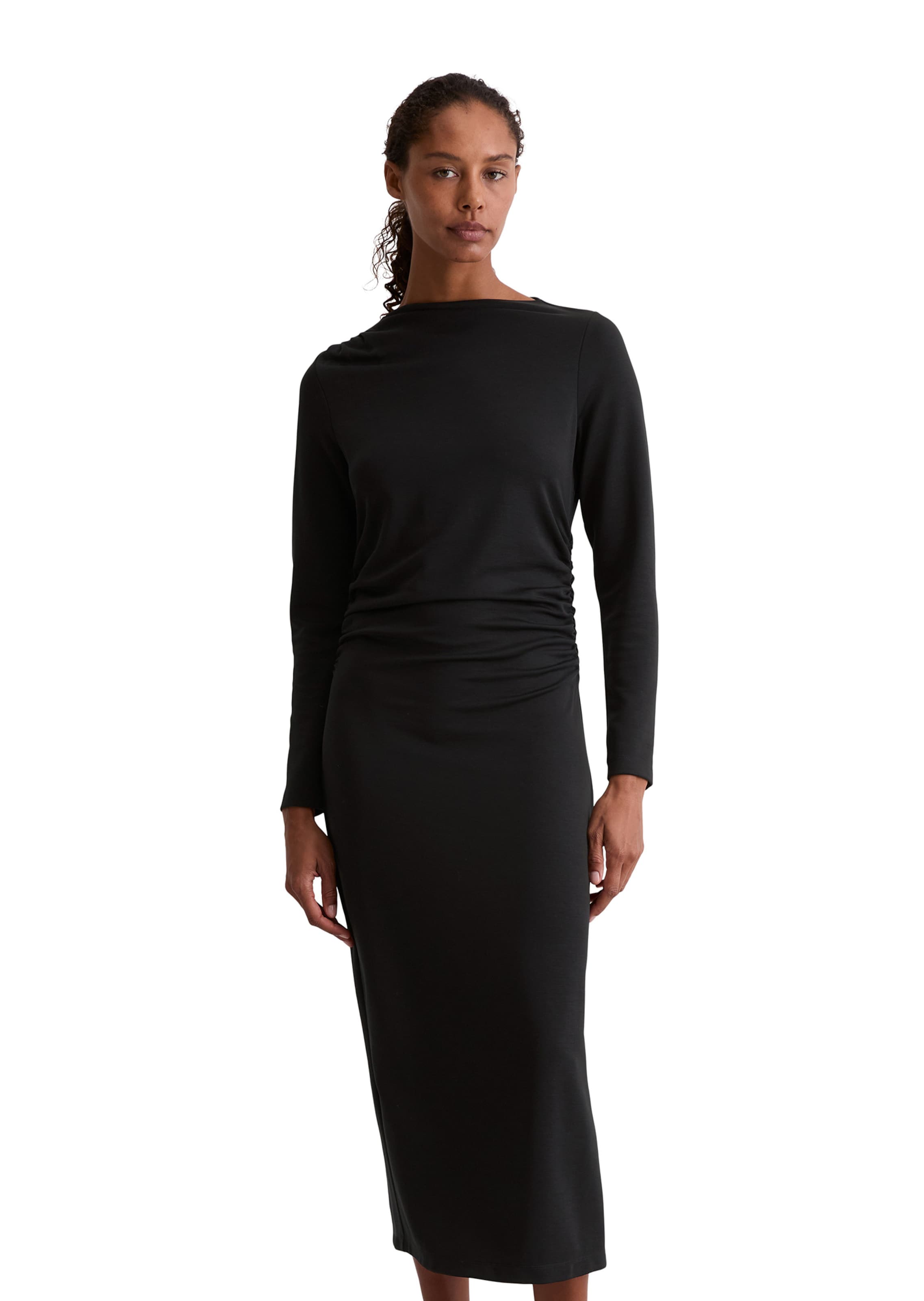 Marc O'Polo Kleid in Schwarz: Vorderseite