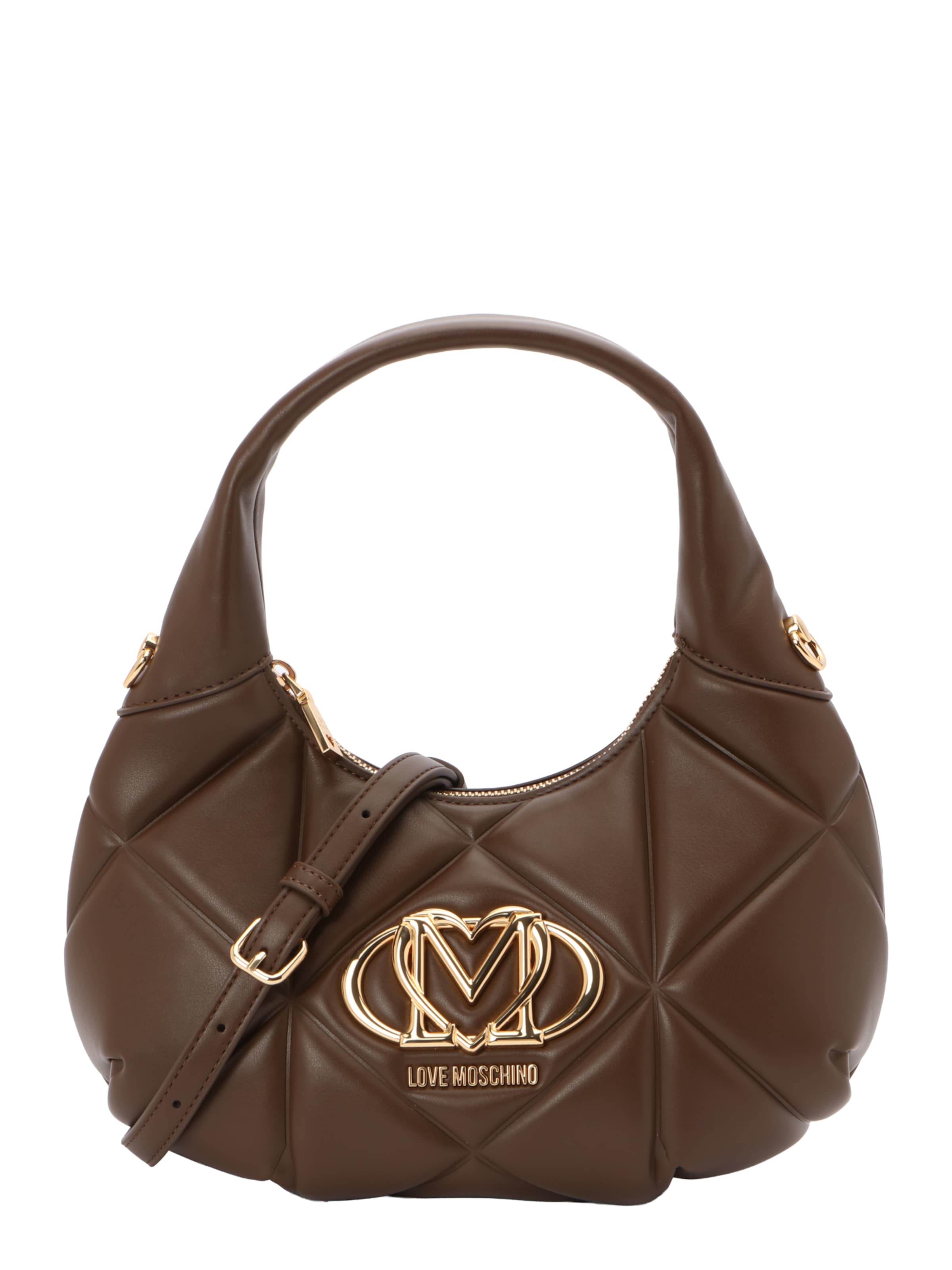 Love Moschino Schoudertas in One Size in de kleur Chocoladebruin / Goud, Productweergave