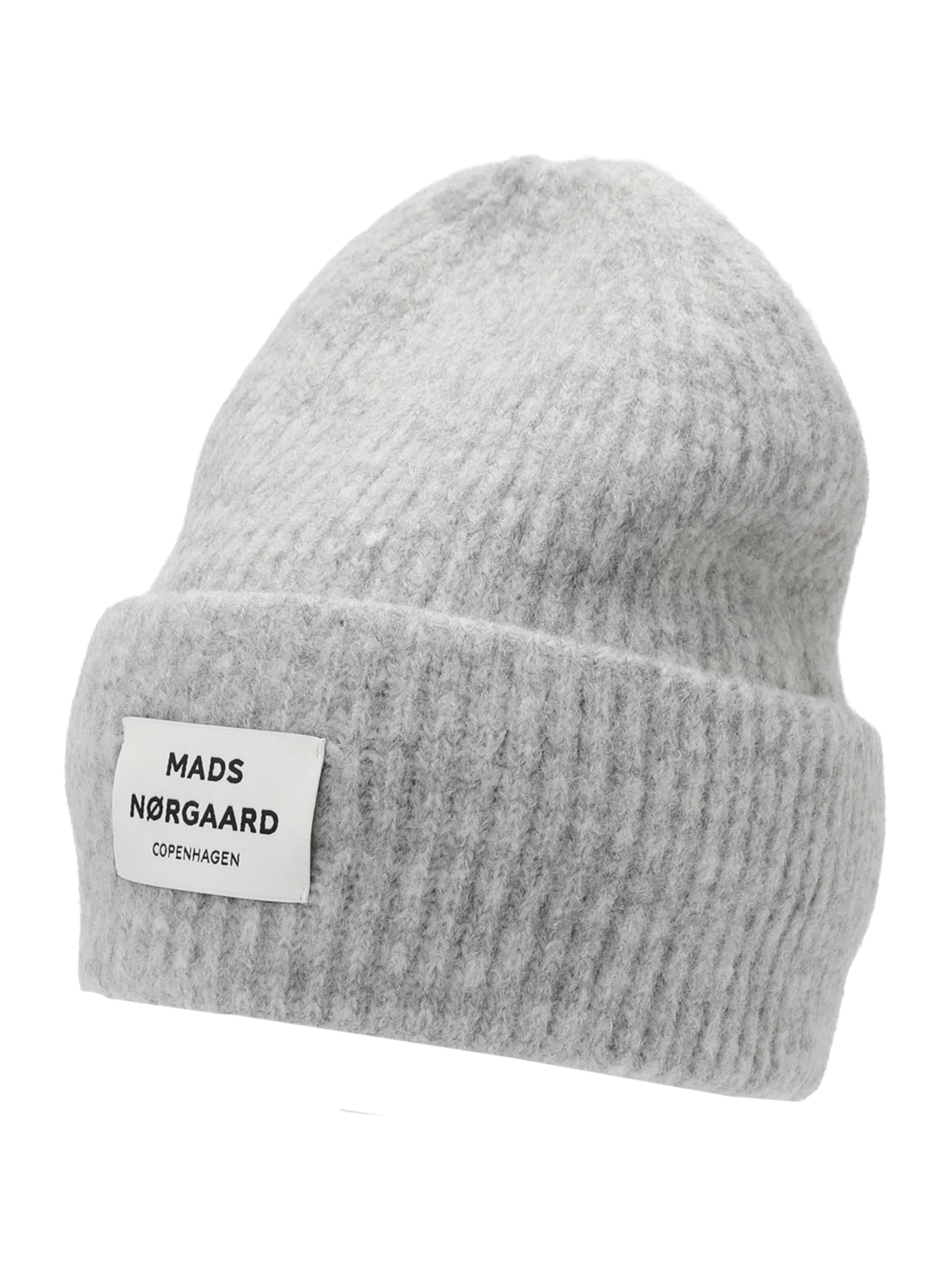 MADS NORGAARD COPENHAGEN Mütze 'Tosca Anju' in Grau: Vorderseite