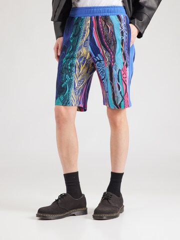 Carlo Colucci tavaline Püksid, värv sinine: eest vaates