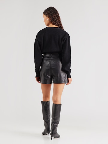 IRO Wide leg Bandplooibroek 'EDMONT' in Zwart