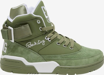 Ewing Sneakers hoog in Groen: voorkant
