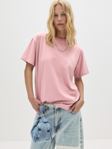 T-shirt Pull&Bear en rose