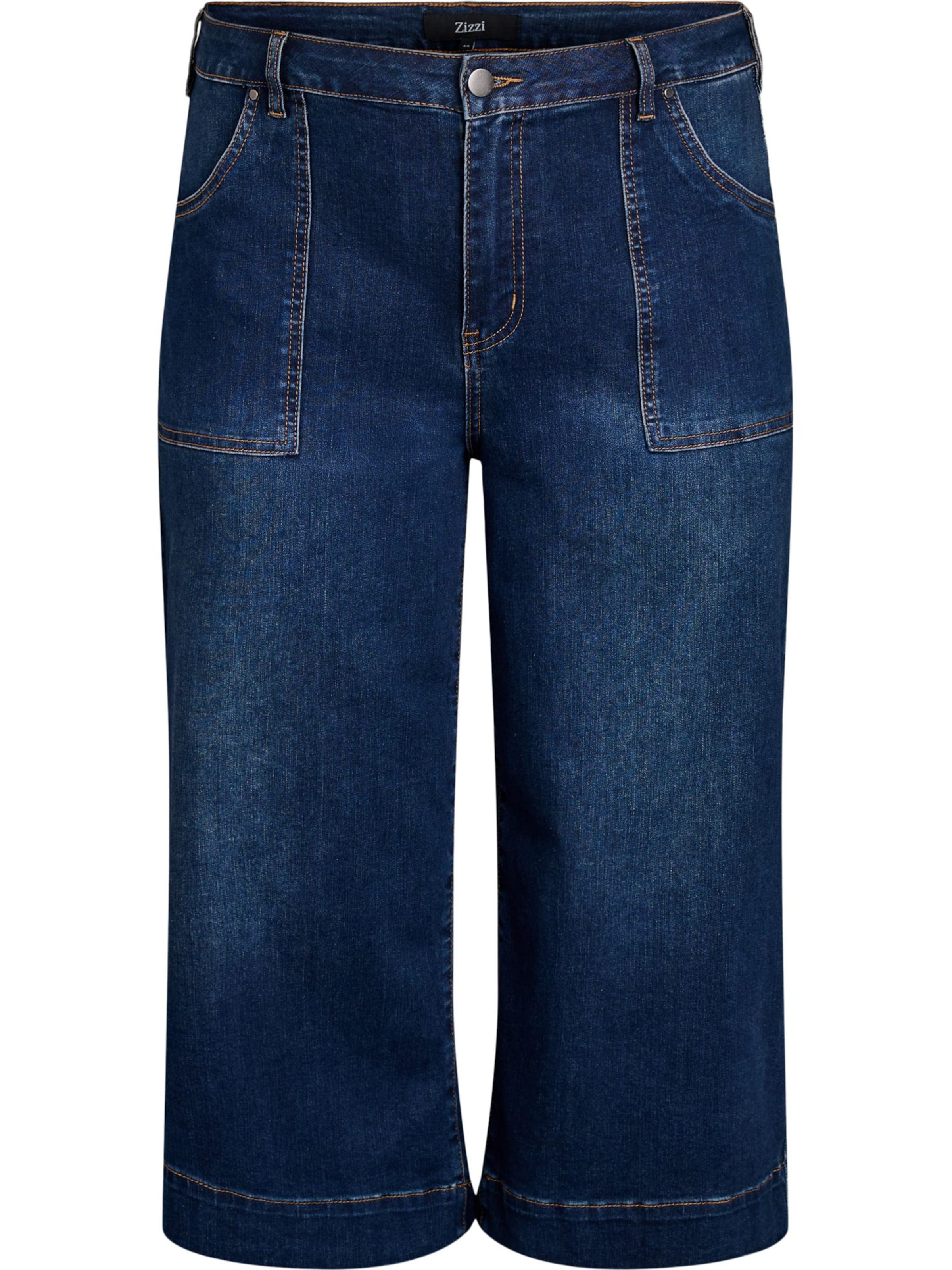 Zizzi Обычный Джинсы в Синий: спереди