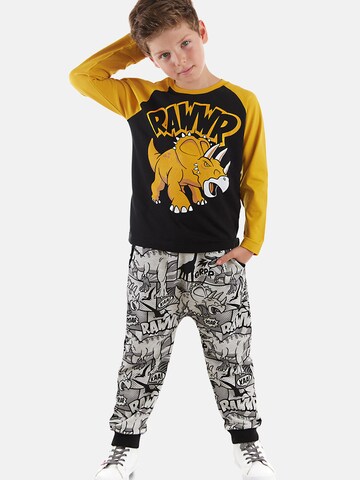Survêtement 'Rawr' Denokids en noir : devant