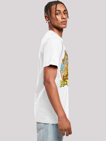 F4NT4STIC Shirt 'The Flintstones Group Circle' in White