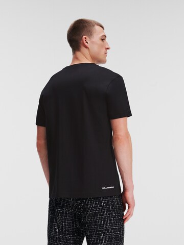 Karl Lagerfeld Shirt 'Bouclé' in Black