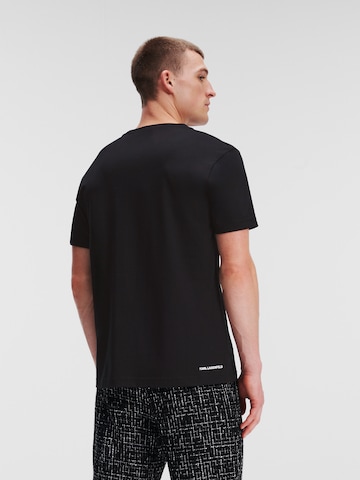 T-Shirt 'Bouclé' Karl Lagerfeld en noir