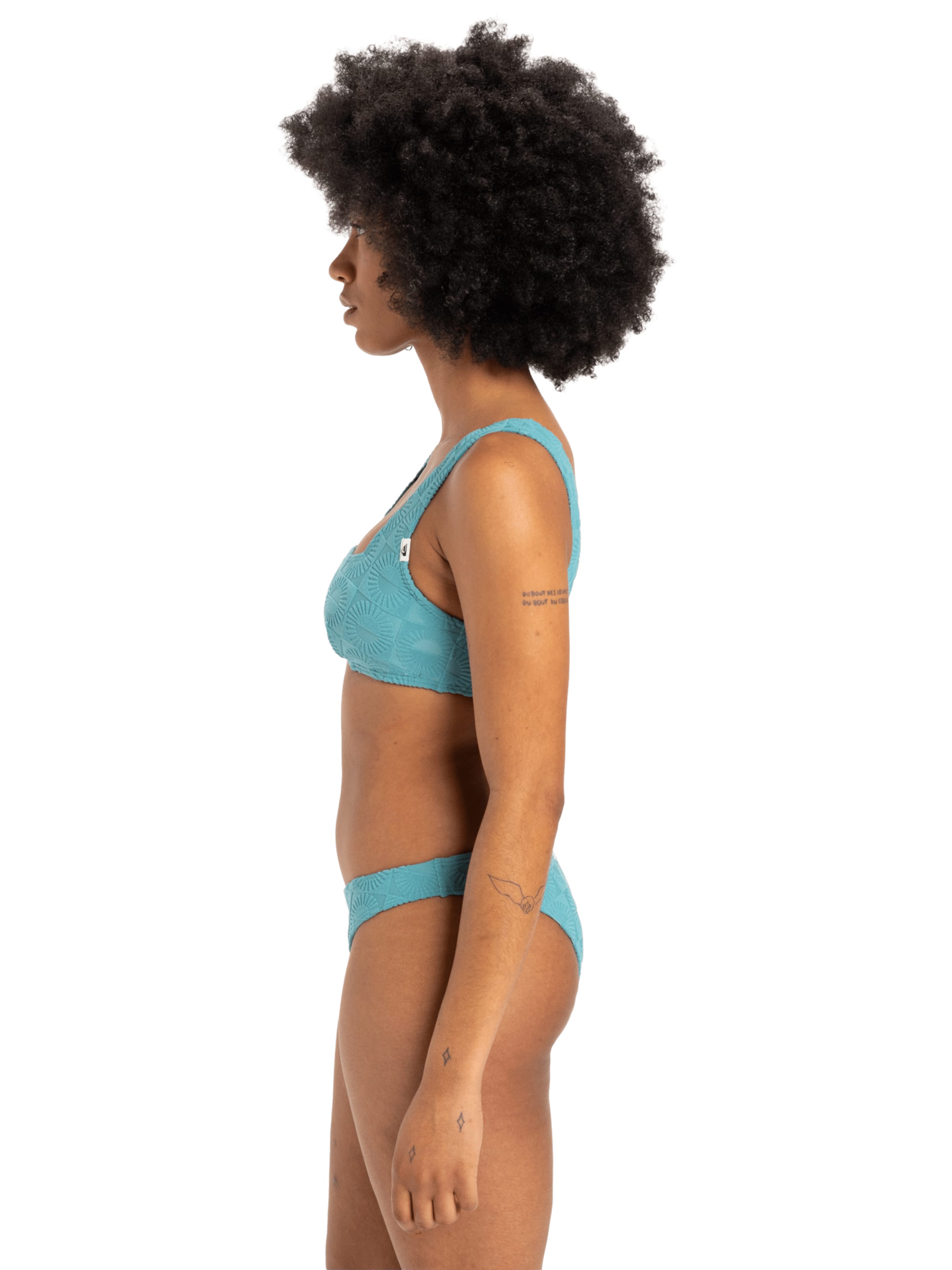 QUIKSILVER Triangle Bikini Top 'Dark Roy' in Blue