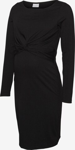MAMALICIOUS Sukienka 'Macy June' w kolorze czarny: przód