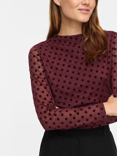 VILA T-shirt 'VIRikke' en XS en bourgogne / merlot, Vue avec produit