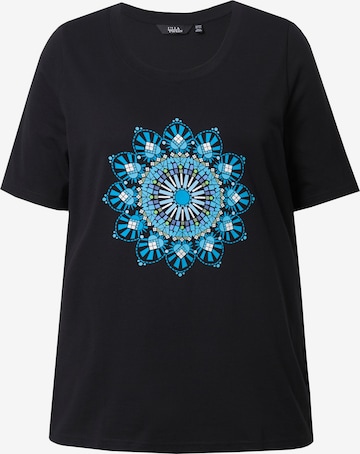 Tricou de la Ulla Popken pe negru: față