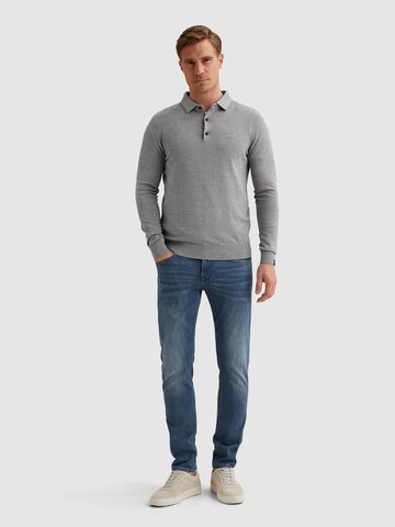 Pullover 'Pullover in cotton/modal with polo collar' di VANGUARD in blu