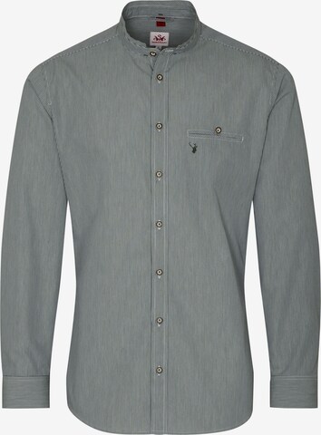 SPIETH & WENSKY Traditional Button Up Shirt 'Alexander' in Green: front