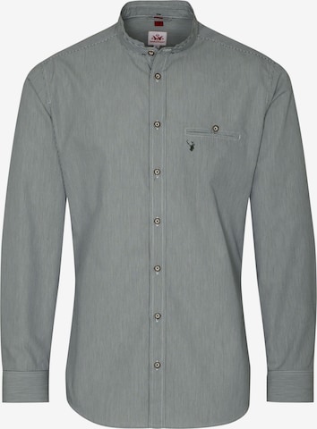 SPIETH & WENSKY Regular fit Traditional Button Up Shirt 'Alexander' in Green: front