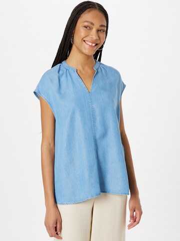 Camicia da donna 'LABURNUM' di recolution in blu: frontale