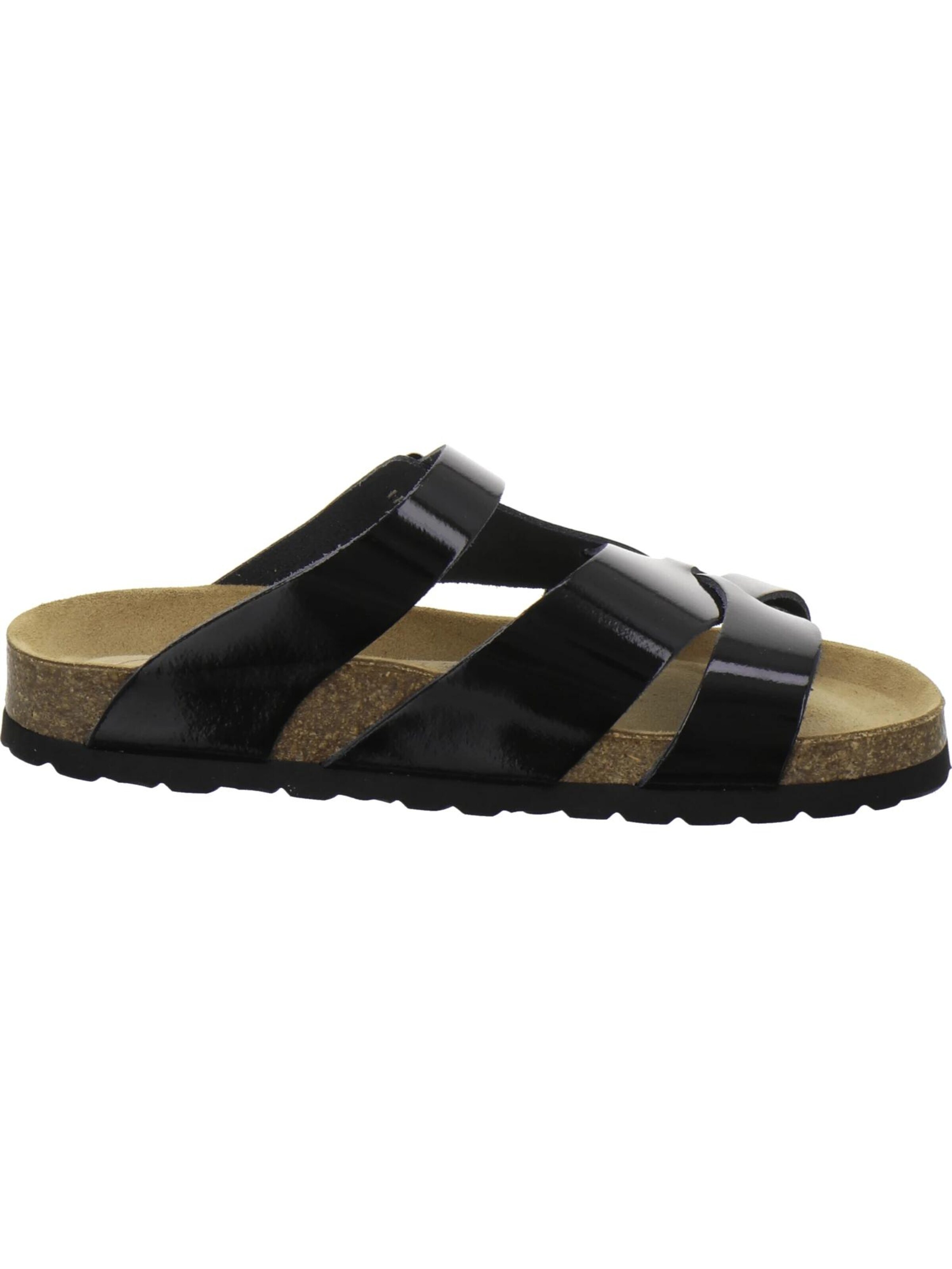 Zoccoletto 'Pantoletten Damen Kralle schwarz Lack' di AFS-Schuhe in nero