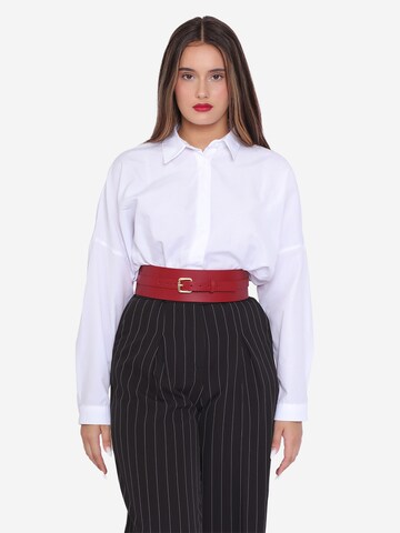 Ceinture 'Athea' Haute Cuir en rouge : devant