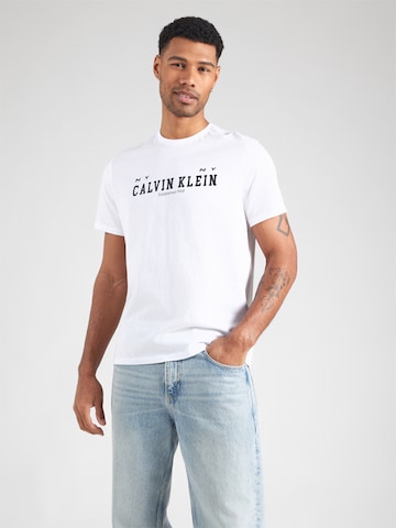 Calvin Klein Jeans Футболка в Белый: спереди