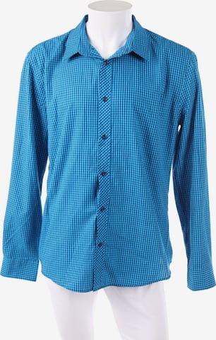 FSBN Button Up Shirt in XL in Blue: front