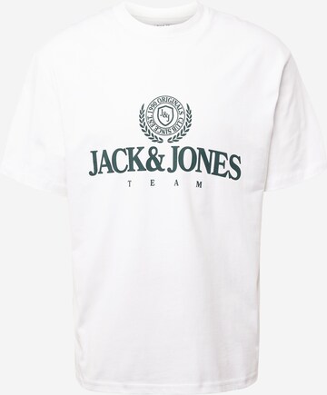 JACK & JONES Тениска 'LAKEWOOD' в бяло: отпред