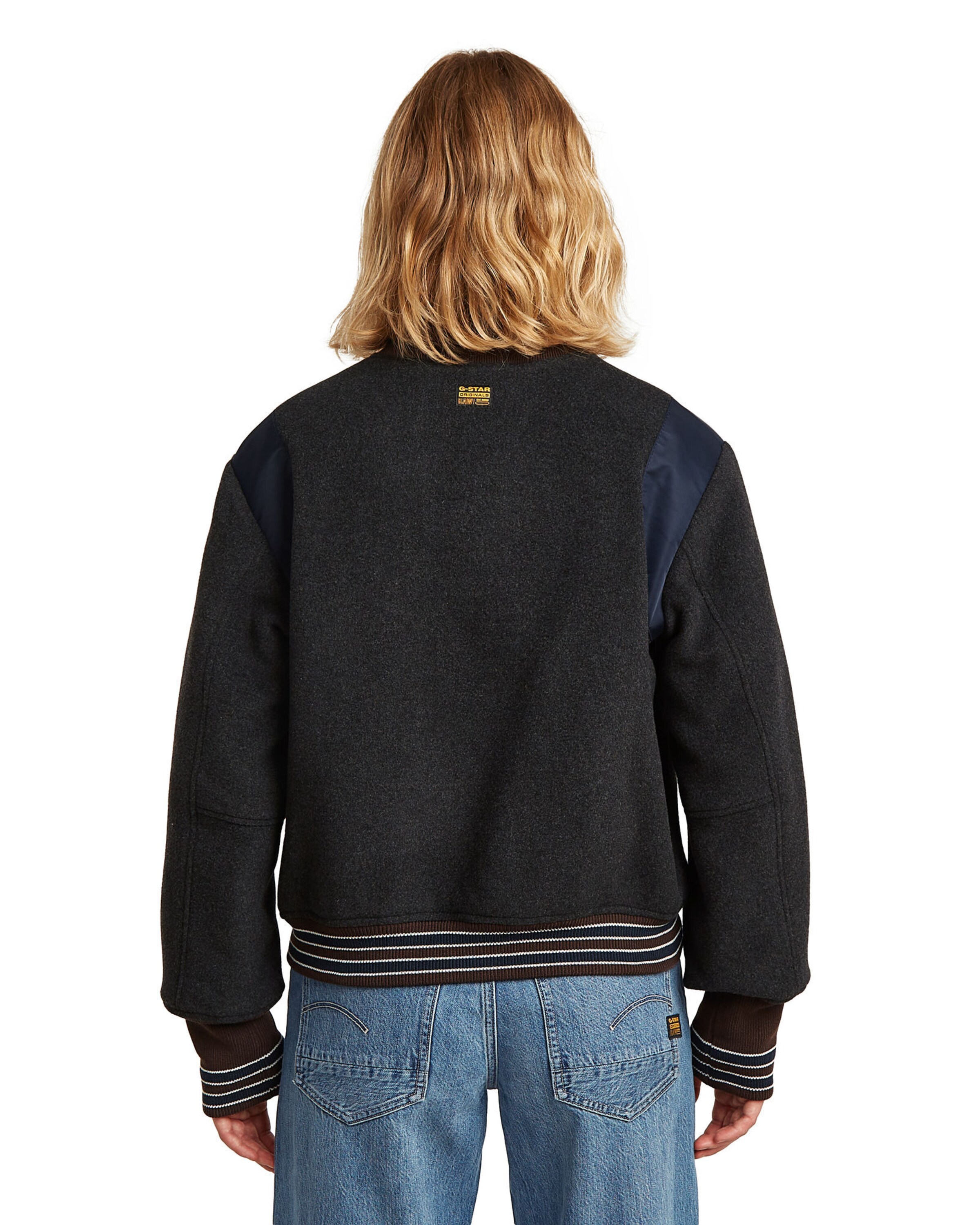 G-STAR Between-season jacket 'Cropped Varsity' in Grey