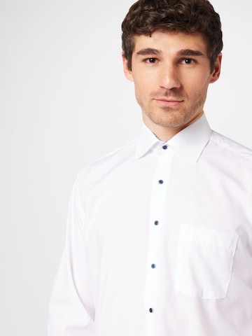 ETERNA Regular fit Button Up Shirt in White