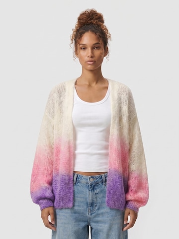 americandreams Strickjacke 'Olivia'‌‌ in Weiß: Vorderseite