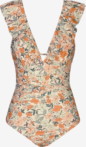 Cupshe Bralette Swimsuit in Orange: front