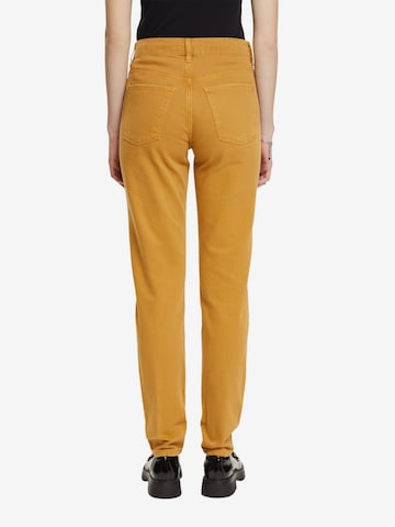 Coupe slim Pantalon ESPRIT en jaune