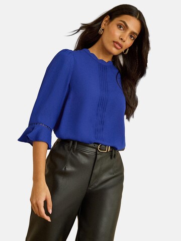 Camicia da donna di love & roses in blu: frontale