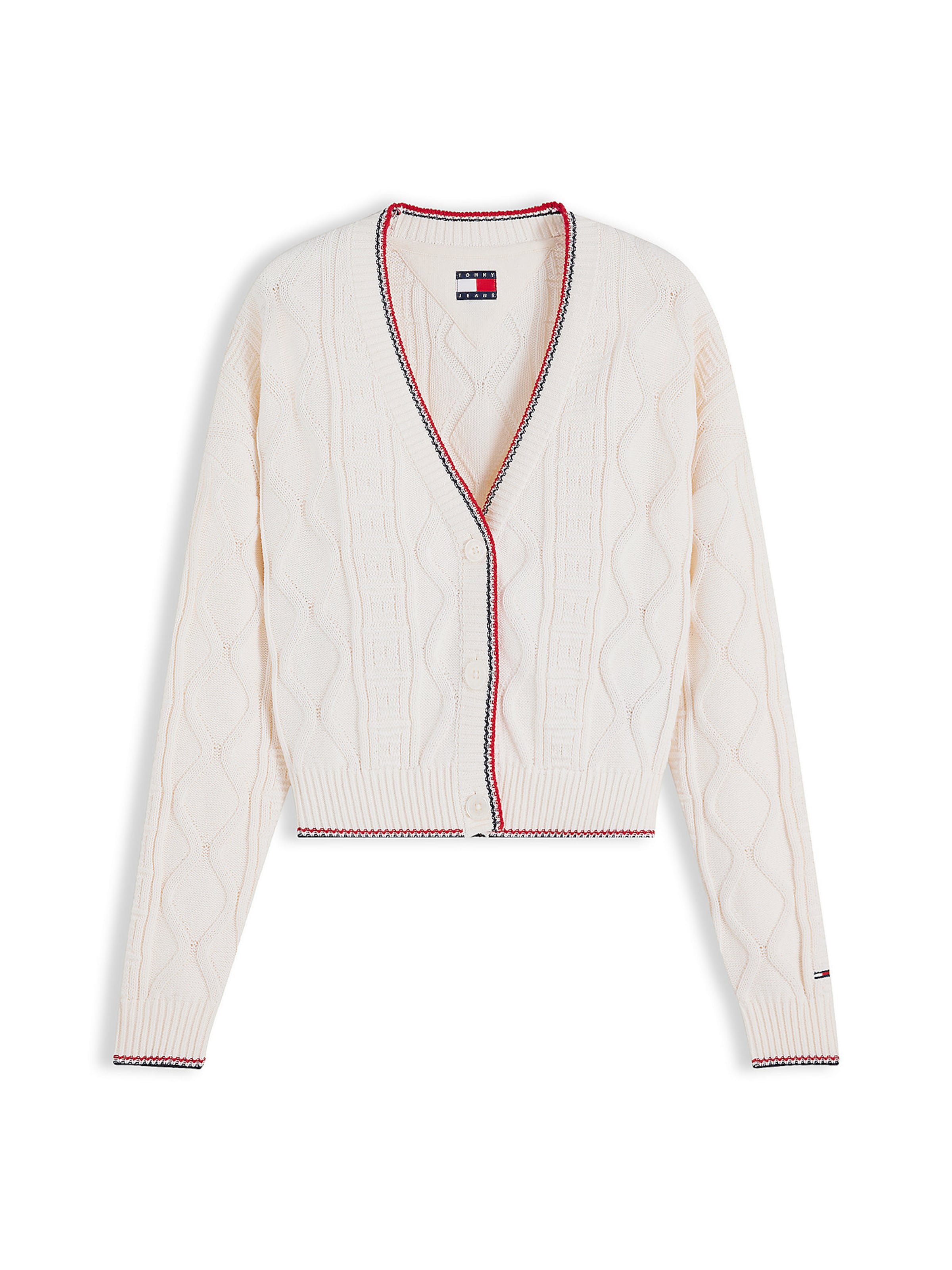 Tommy Jeans Cardigan i beige: forside