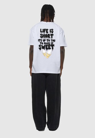 Lost Youth Shirt 'Life Is Sweet' in White