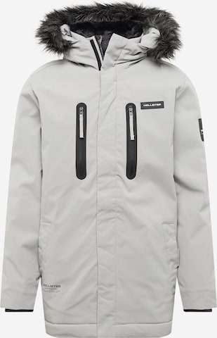 Parka d’hiver HOLLISTER en gris : devant