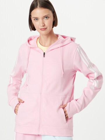 ADIDAS SPORTSWEAR Sports sweat jacket 'Aeroready ' in Pink: front