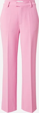 mbym Regular Trousers with creases 'KRISHNA' in Pink: front