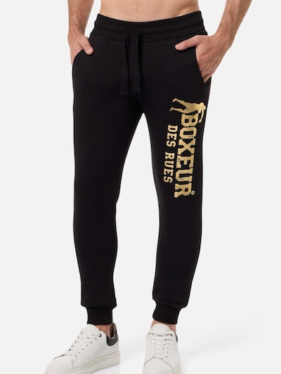 Boxeur des Rues Workout Pants 'Slim Fit Sweatpant With Logo' in Black, Item view