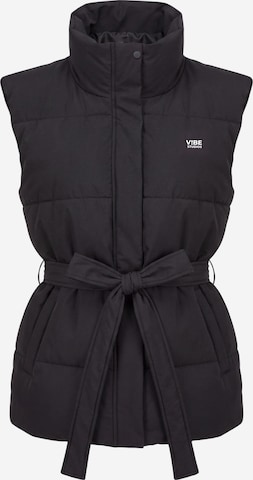 melns V!BE STUD!OS Veste 'PUFFER': no priekšpuses