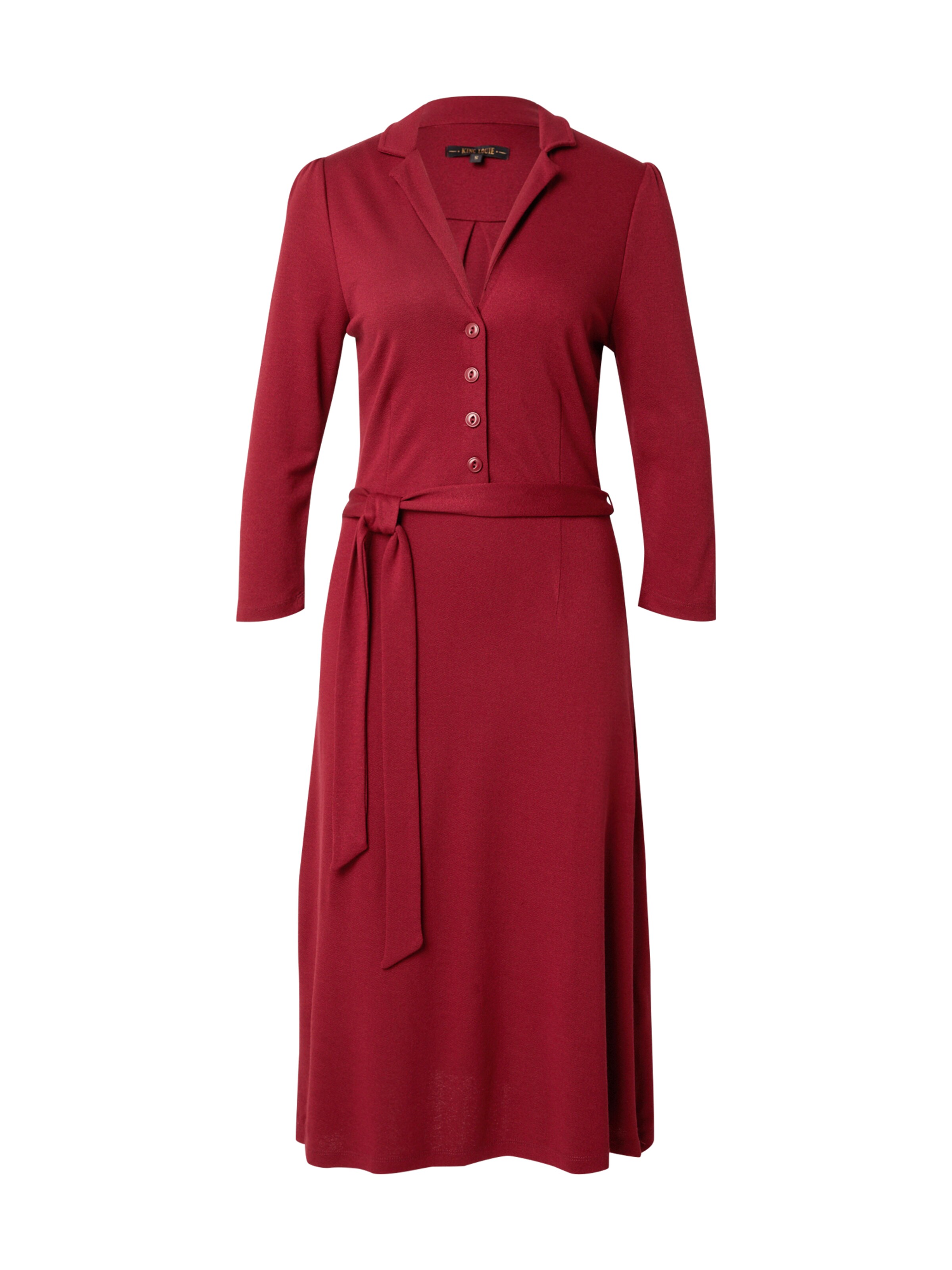 King Louie Платье-рубашка 'Lola' в Красный: спереди