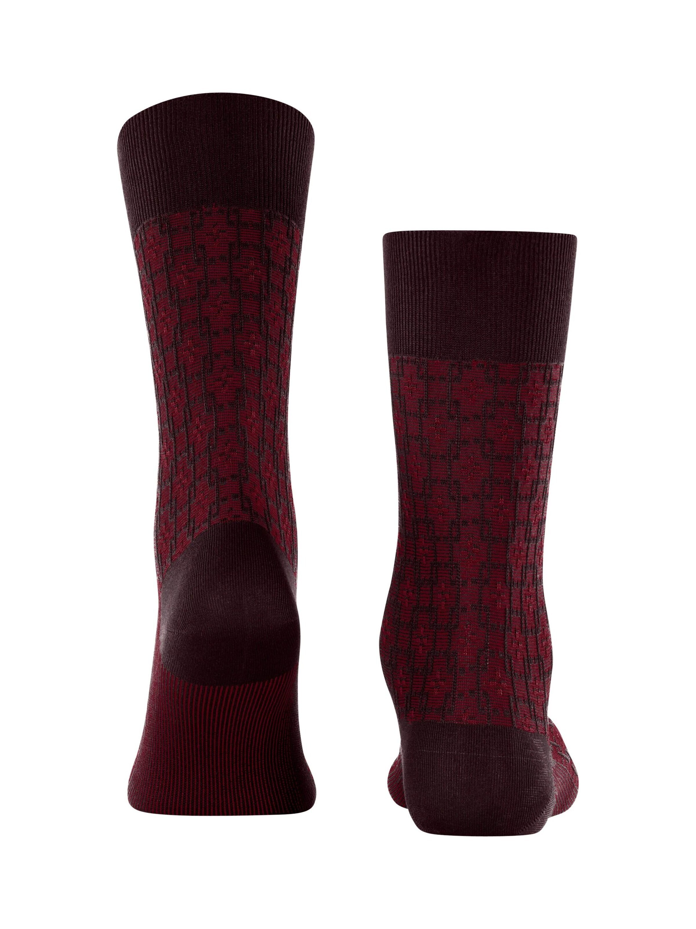 FALKE Socks 'Artwork Tie' in Red