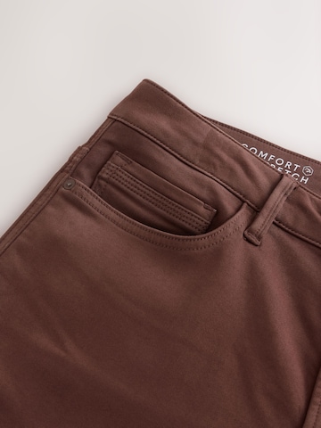Next Slimfit Farkut värissä ruskea